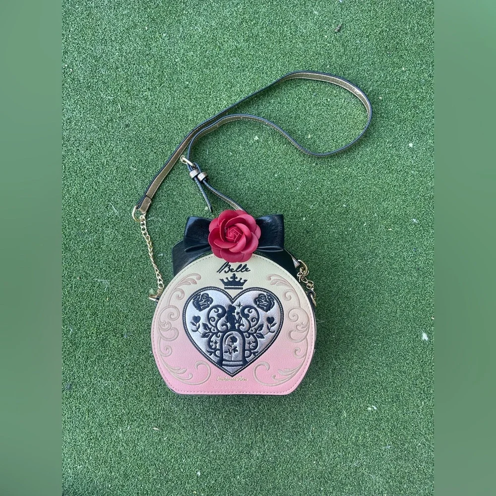 Danielle Nicole x Disney Belle Enchanted Rose Crossbody Bag - Rare - Picture 2 of 9